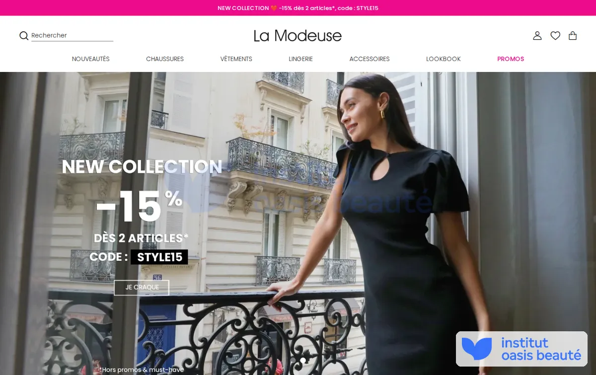 Capture : La Modeuse, chaussures, vêtements, et accessoires de mode en ligne | La Modeuse
