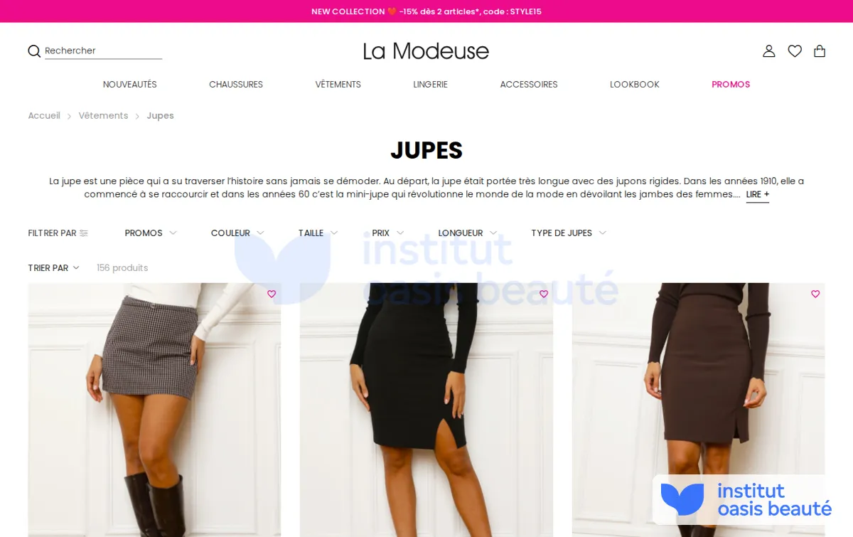 Capture : Jupes | jupes courtes, jupes mi-longues et jupes longues - La Modeuse